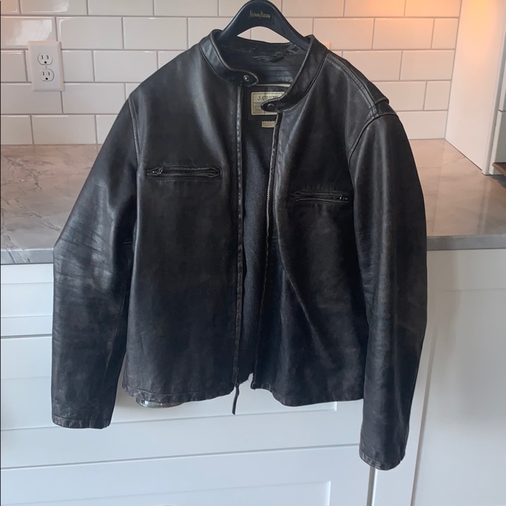 J. Crew leather jacket
